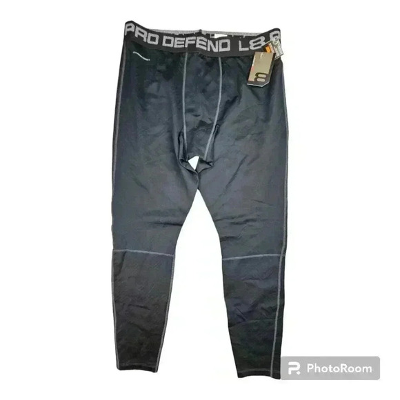 Layer 8 Kwick-Heat Kwick-Dry 11 L8 Defend leggings Black print # L64465 XL - Picture 1 of 6